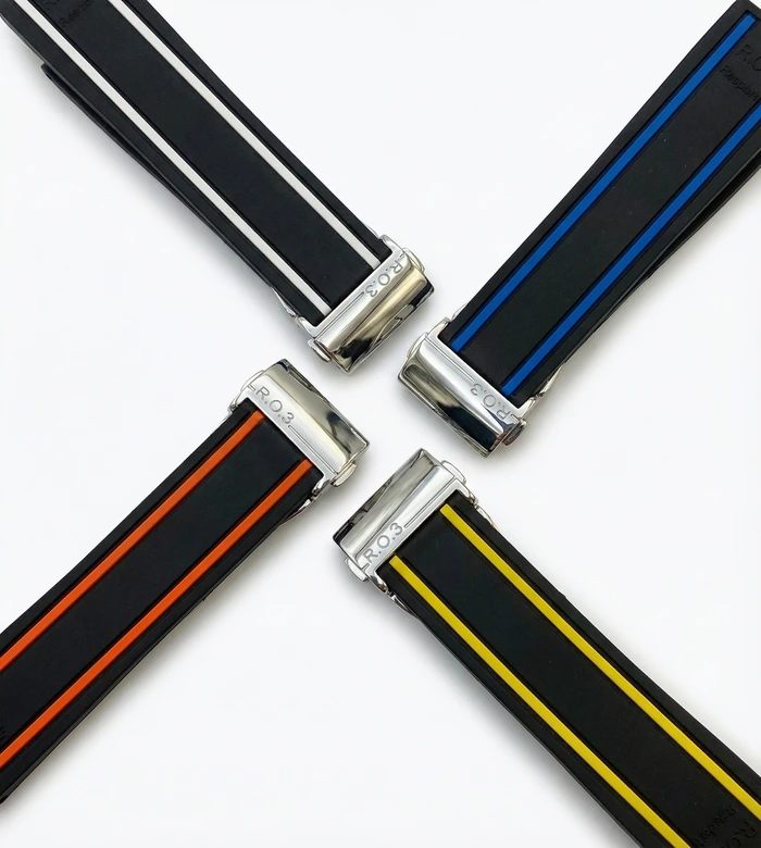 R.O. Watches verwisselbare horlogebandjes in verschillende kleuren en materialen