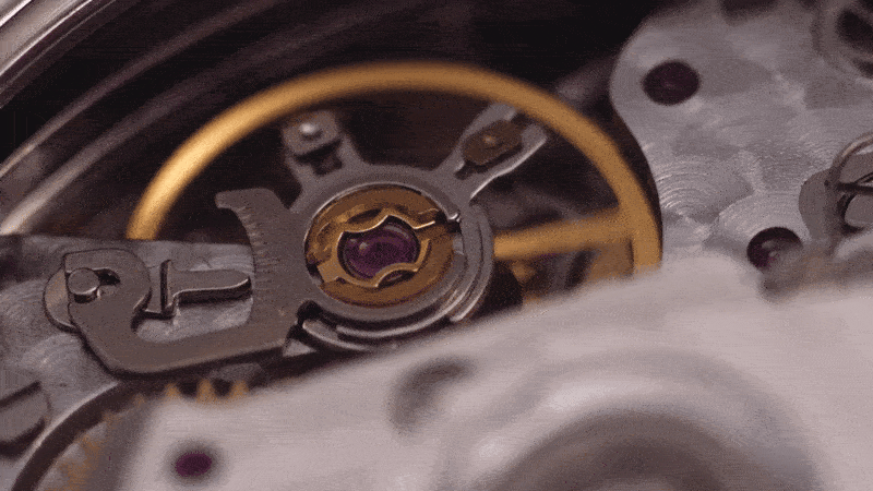 Mechanisch uurwerk beweging