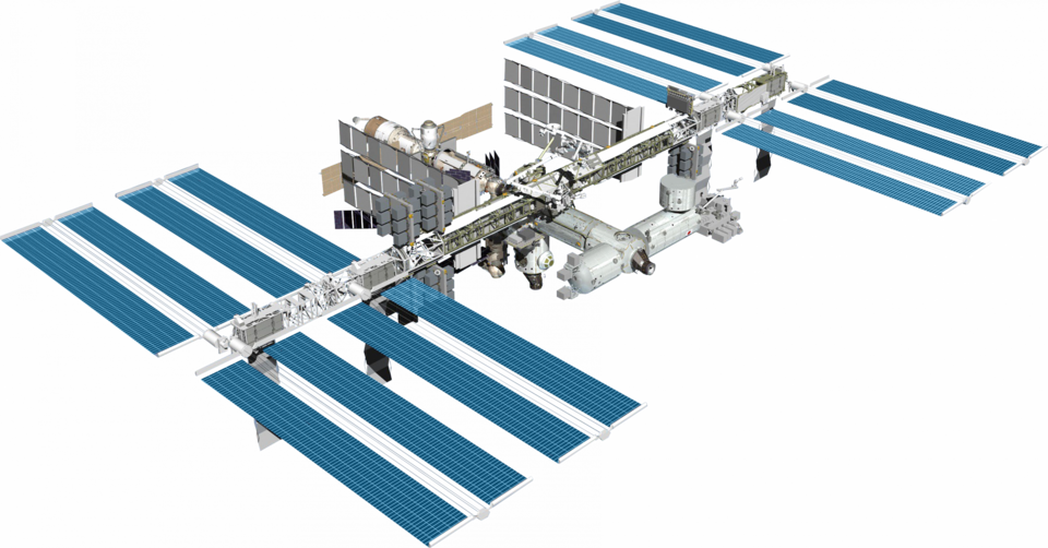 Internationale Raumstation ISS während der PromISSe-Mission von André Kuipers