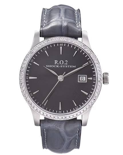 R.O.2 Classic Date Staal Grijs Briljant